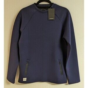 NATIVE YOUTH Designed in England Navy Long Sleeve Scuba Sweatshirt Unisex M